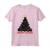 Maglietta Natalizia Merry Catmas con Scritta Gatto - Abbigliamento Natale Divertente per Amanti dei Gatti