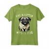 Cane Carlino Pug Dog Divertente - Maglietta per Donna Uomo Bambini - Vita è migliore con un carlino