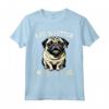 Cane Carlino Pug Dog Divertente - Maglietta per Donna Uomo Bambini - Vita è migliore con un carlino