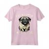 Cane Carlino Pug Dog Divertente - Maglietta per Donna Uomo Bambini - Vita è migliore con un carlino