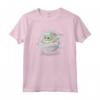 Star Wars The Mandalorian The Child Floating Pod Watercolor Maglietta - Official Baby Yoda Tee for Fans