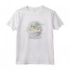 Star Wars The Mandalorian The Child Floating Pod Watercolor Maglietta - Official Baby Yoda Tee for Fans
