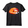 HapTiger Maglietta - Christmas Fox With Xmas Hat - Ideale Regalo Natale 2021 per Uomini, Donne, Adulti, Ragazzi e Ragazze