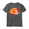 HapTiger Maglietta - Christmas Fox With Xmas Hat - Ideale Regalo Natale 2021 per Uomini, Donne, Adulti, Ragazzi e Ragazze