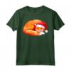 HapTiger Maglietta - Christmas Fox With Xmas Hat - Ideale Regalo Natale 2021 per Uomini, Donne, Adulti, Ragazzi e Ragazze