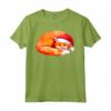 HapTiger Maglietta - Christmas Fox With Xmas Hat - Ideale Regalo Natale 2021 per Uomini, Donne, Adulti, Ragazzi e Ragazze