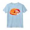 HapTiger Maglietta - Christmas Fox With Xmas Hat - Ideale Regalo Natale 2021 per Uomini, Donne, Adulti, Ragazzi e Ragazze