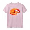 HapTiger Maglietta - Christmas Fox With Xmas Hat - Ideale Regalo Natale 2021 per Uomini, Donne, Adulti, Ragazzi e Ragazze