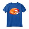 HapTiger Maglietta - Christmas Fox With Xmas Hat - Ideale Regalo Natale 2021 per Uomini, Donne, Adulti, Ragazzi e Ragazze