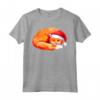 HapTiger Maglietta - Christmas Fox With Xmas Hat - Ideale Regalo Natale 2021 per Uomini, Donne, Adulti, Ragazzi e Ragazze