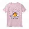 Gudetama è Meh Compleanno Maglietta - Licenza Ufficiale HapTiger - Ideale per Appassionati di Gudetama