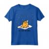 Gudetama è Meh Compleanno Maglietta - Licenza Ufficiale HapTiger - Ideale per Appassionati di Gudetama
