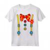 Clown Costume Halloween Circus Girls Boys Women Men Kids Maglietta - Funny Vintage DIY Clown Outfit for Adults and Kids - Perfect for Halloween or Circus Birthday Party