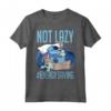 HapTiger Lilo & Stitch Not Lazy Energy Saving Maglietta - Officially Licensed Disney Apparel 19DNLS00006A-001