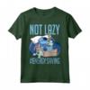 HapTiger Lilo & Stitch Not Lazy Energy Saving Maglietta - Officially Licensed Disney Apparel 19DNLS00006A-001