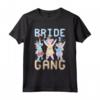 JGA Donne Addio al Nubilato - T-shirt Team Bride con Design da Sposa e Unicorni per Damigelle - Outfit Perfetto per la Festa