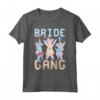 JGA Donne Addio al Nubilato - T-shirt Team Bride con Design da Sposa e Unicorni per Damigelle - Outfit Perfetto per la Festa