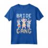 JGA Donne Addio al Nubilato - T-shirt Team Bride con Design da Sposa e Unicorni per Damigelle - Outfit Perfetto per la Festa