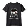 Fratello Pirata Maglietta - Pirate Brother Crossbones Jolly Roger Flag - Ideale per Halloween e Regalo per Compleanni