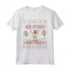 Go Jesus it's Your Birthday Ugly Christmas Maglione Maglietta - Regalo Divertente per Natale - Ideale per Donna, Uomo, Festa della Mamma o Compleanno