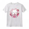 Carino Kawaii Gatto Giapponese Fragola Latte Anime Neko Otaku Maglietta - Stampa Rosa Latte per Amanti dell'Anime e del Kawaii