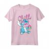 HapTiger Lilo and Stitch Neon Ice Cream Chill Drip Maglietta - Official Merchandise for Women, Men, Boys, and Girls - Perfect Family T-Shirt