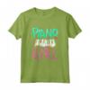 Pianista Regalo - Maglietta con Design Pianoforte per Donna, Ragazza, Bambina - Idea Regalo per Natale e Compleanno