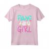 Pianista Regalo - Maglietta con Design Pianoforte per Donna, Ragazza, Bambina - Idea Regalo per Natale e Compleanno
