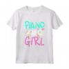 Pianista Regalo - Maglietta con Design Pianoforte per Donna, Ragazza, Bambina - Idea Regalo per Natale e Compleanno