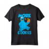 HapTiger Cookie Monster More Cookies - Maglietta con Licenza Ufficiale per Adulti, Bambini e Donne - Divertente Tee Shirt