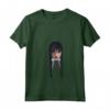 HapTiger Addams No Hug Zone Big Face Maglietta con Collo a V - Gothic Supernatural T-Shirt for Men and Women - Officially Licensed Goth Apparel
