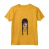 HapTiger Addams No Hug Zone Big Face Maglietta con Collo a V - Gothic Supernatural T-Shirt for Men and Women - Officially Licensed Goth Apparel