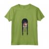 HapTiger Addams No Hug Zone Big Face Maglietta con Collo a V - Gothic Supernatural T-Shirt for Men and Women - Officially Licensed Goth Apparel