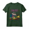 Jazz Classic Music Trombone e Vinile - Smooth Jazz Music Maglietta per Appassionati di Musica - Ideale per Natale e Riunioni di Classe
