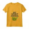 Donna My Spirit Animal | Tartaruga Cartone Animato Divertente Maglietta con Collo a V - Regalo per Persona Pigra - Citazione Relazionabile