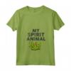 Donna My Spirit Animal | Tartaruga Cartone Animato Divertente Maglietta con Collo a V - Regalo per Persona Pigra - Citazione Relazionabile
