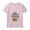 Donna My Spirit Animal | Tartaruga Cartone Animato Divertente Maglietta con Collo a V - Regalo per Persona Pigra - Citazione Relazionabile