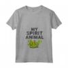 Donna My Spirit Animal | Tartaruga Cartone Animato Divertente Maglietta con Collo a V - Regalo per Persona Pigra - Citazione Relazionabile