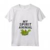 Donna My Spirit Animal | Tartaruga Cartone Animato Divertente Maglietta con Collo a V - Regalo per Persona Pigra - Citazione Relazionabile