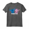 HapTiger Stitch and Angel Forever Maglietta - Official Merchandise for Couples - Cute and Romantic Disney T-Shirts