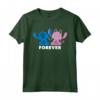 HapTiger Stitch and Angel Forever Maglietta - Official Merchandise for Couples - Cute and Romantic Disney T-Shirts