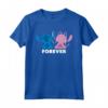 HapTiger Stitch and Angel Forever Maglietta - Official Merchandise for Couples - Cute and Romantic Disney T-Shirts