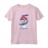 HapTiger Little Mermaid Ariel 5th Birthday Princess Maglietta - Officially Licensed Apparel for Princess Ariel - Perfect Gift for a 5th Birthday