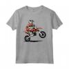 Kinder Moto Cross - Maglietta da motocross per bambini - Ideale per Regalo di Compleanno o Natale