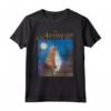 HapTiger The Aristocats Duchess & Thomas Night Sky Portrait Maglietta - Officially Licensed Disney Apparel for Fans