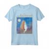 HapTiger The Aristocats Duchess & Thomas Night Sky Portrait Maglietta - Officially Licensed Disney Apparel for Fans