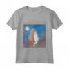 HapTiger The Aristocats Duchess & Thomas Night Sky Portrait Maglietta - Officially Licensed Disney Apparel for Fans
