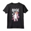 Team Sposa Unicorno - Maglietta Divertente per Addio al Celibato e Matrimonio - Abbigliamento da Sposa per Feste