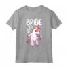 Team Sposa Unicorno - Maglietta Divertente per Addio al Celibato e Matrimonio - Abbigliamento da Sposa per Feste