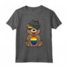 LGBT Gay Pride Bandiera Arcobaleno Marrone Orso - Maglietta Love is Love per l'Orgoglio LGBTQ+ - Sostieni l'Uguaglianza